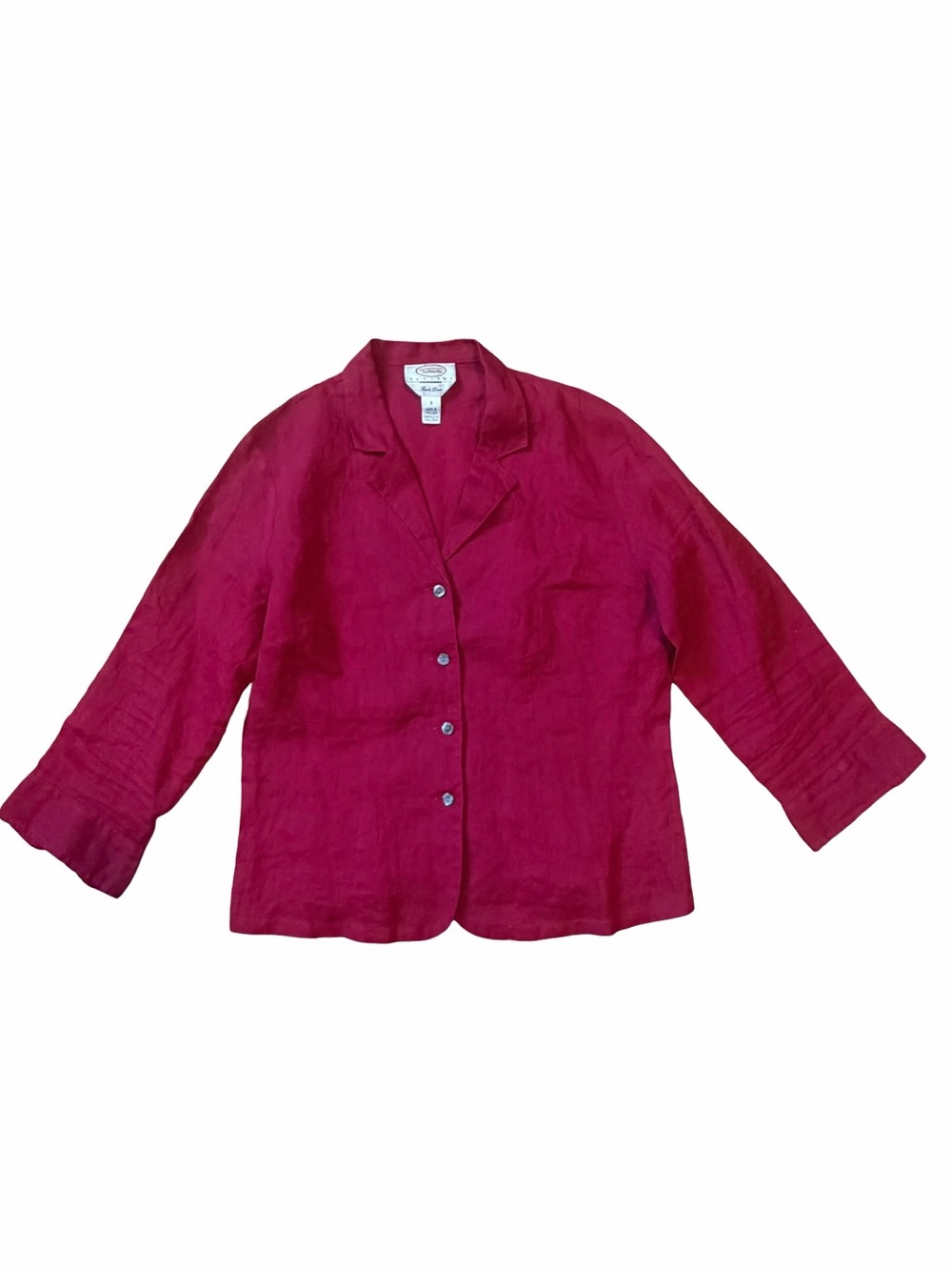 Vintage Talbots Irish Linen Button-Down Top